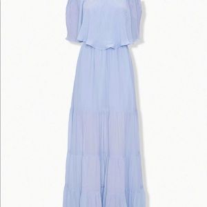Woven Maxi Dress - Light Blue
